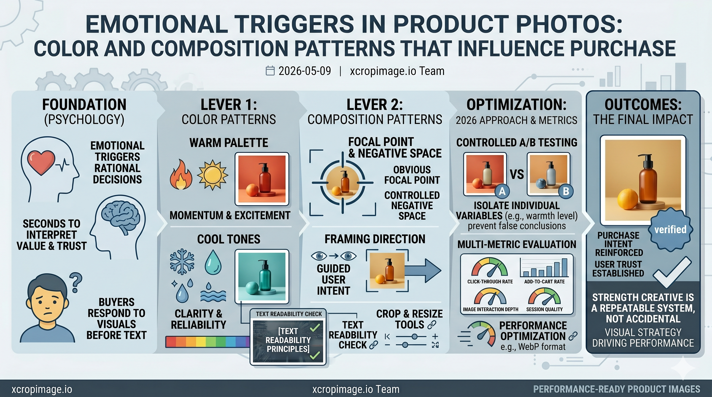 Emotional triggers in product photos through color and composition.
