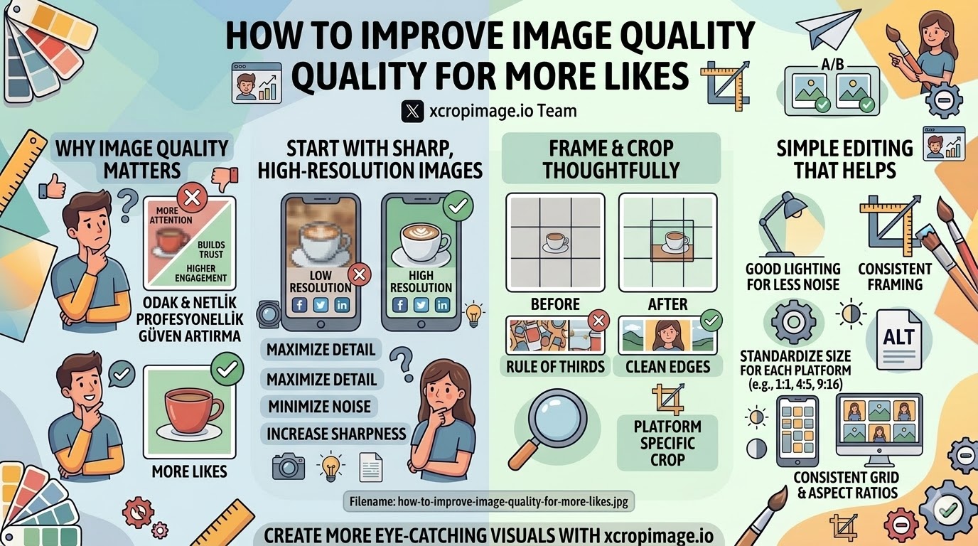 How to improve image quality for more likes on social media.