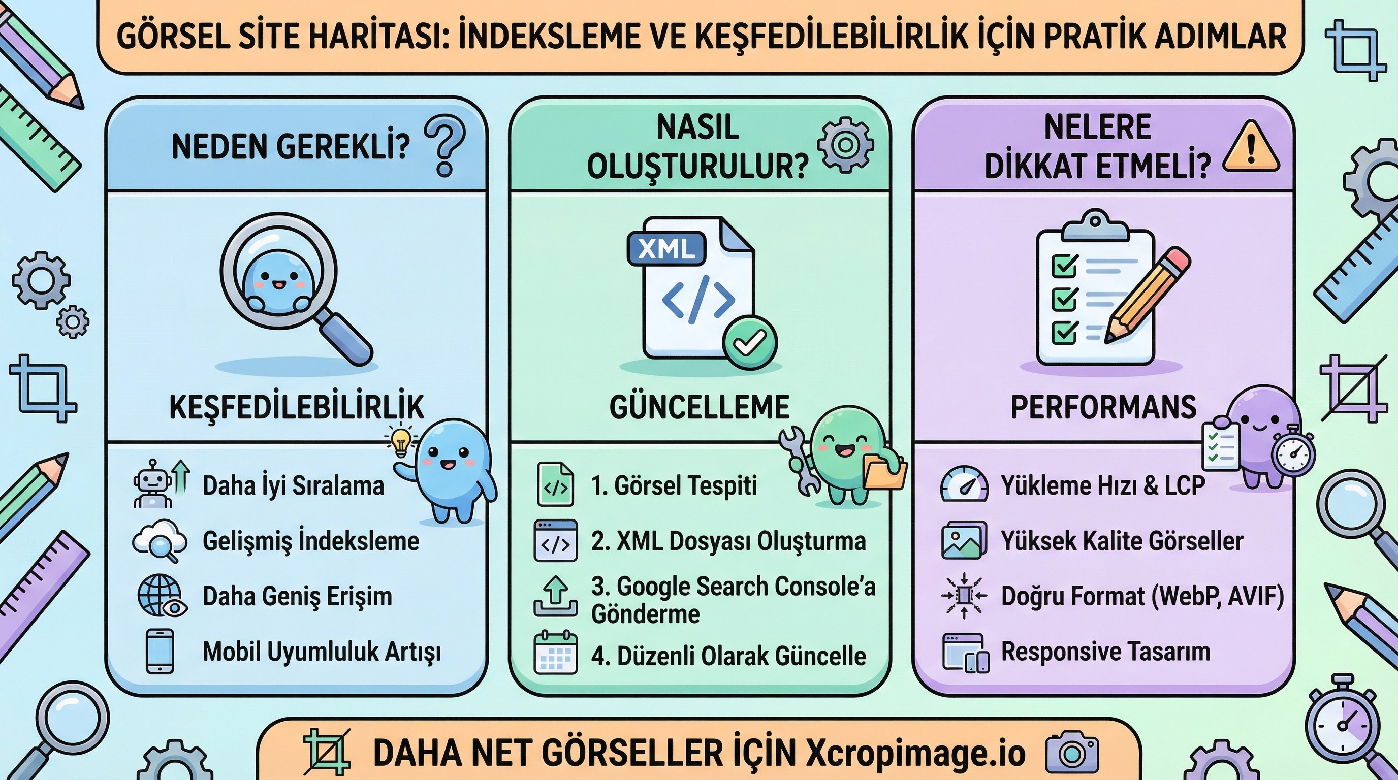 Görsel site haritası (image sitemap): indeksleme ve keşfedilebilirlik için pratik adımlar.