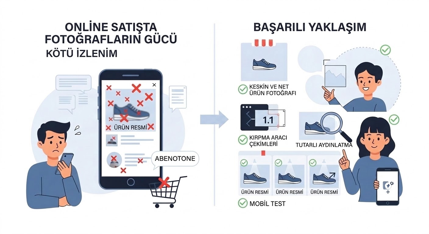 Online satışta ilk izlenim neden kritik ve müşteriyi kazanmak için fotoğraflarınızı nasıl güçlendirirsiniz?