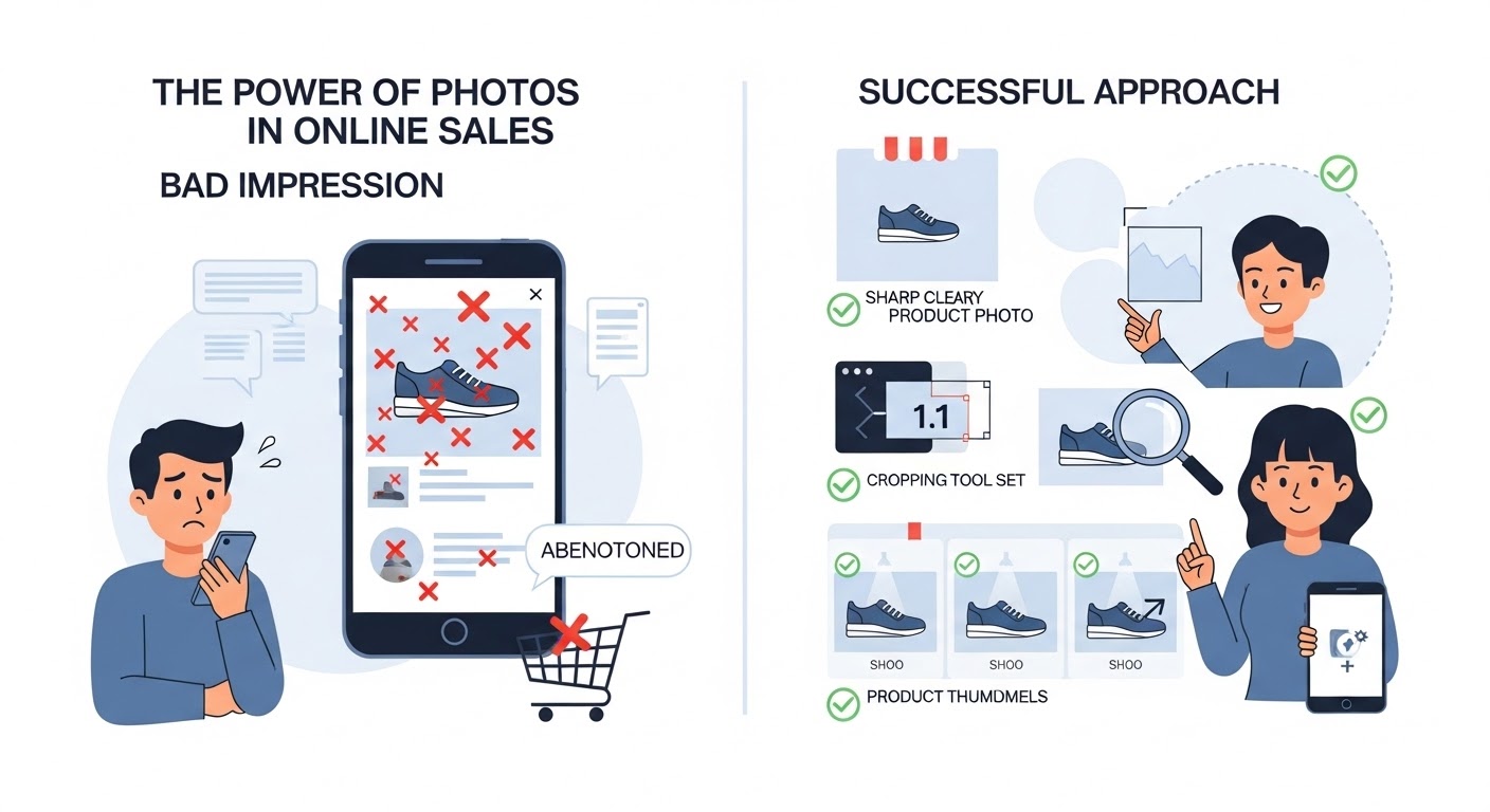 Why the first impression is critical in online sales and how to strengthen your photos to win the customer.