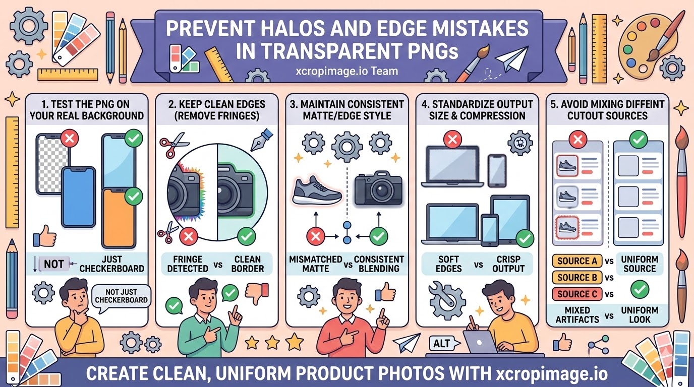 Prevent halos and edge mistakes in transparent PNGs.