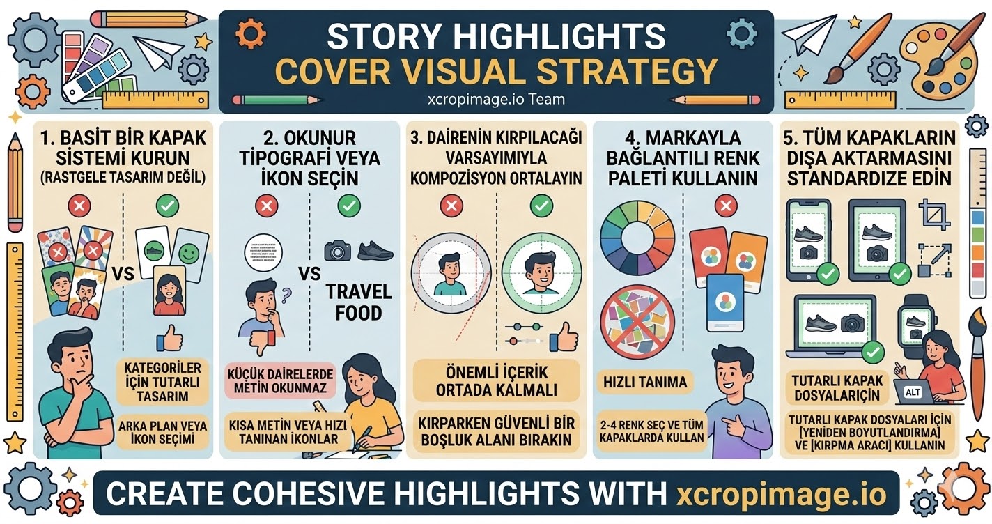 Story Highlights cover visual strategy checklist.