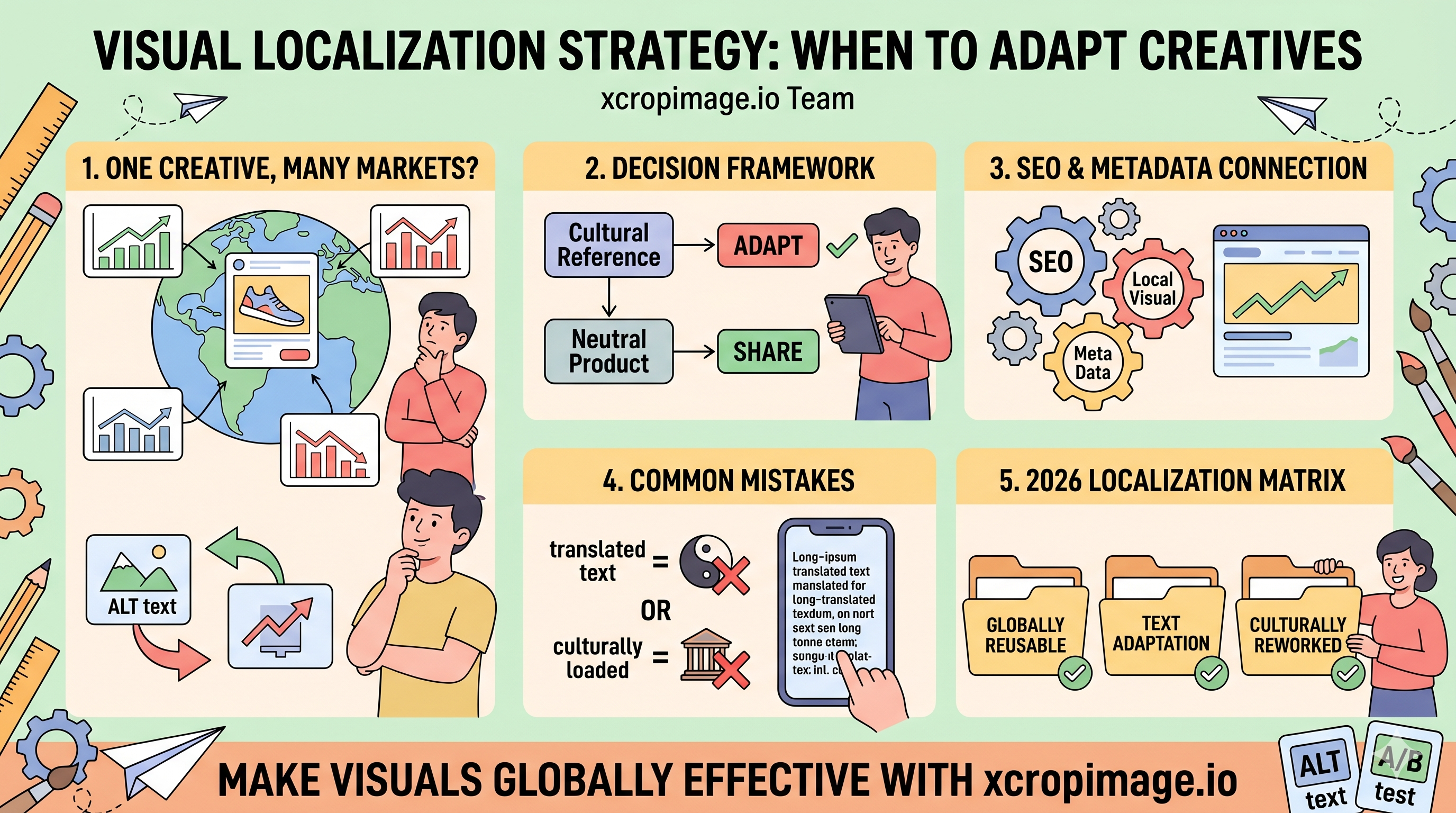 Visual localization strategy for multilingual markets.
